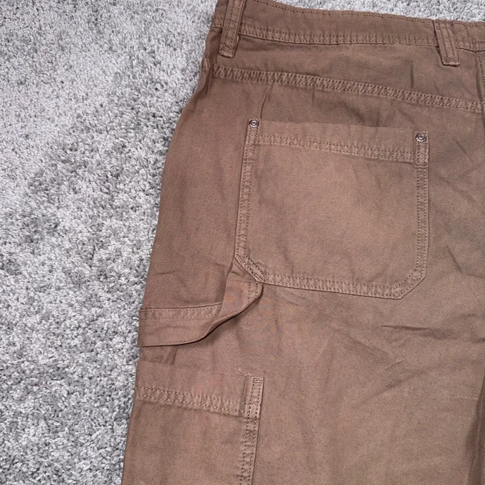 Aeropostale Carpenter Pant Mens Straight Leg Canvas Brown XL NEW